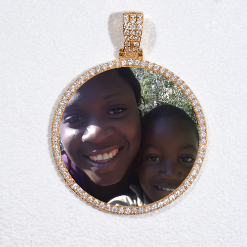 MEDIUM 3D CIRCLE CUSTOM PICTURE PENDANT