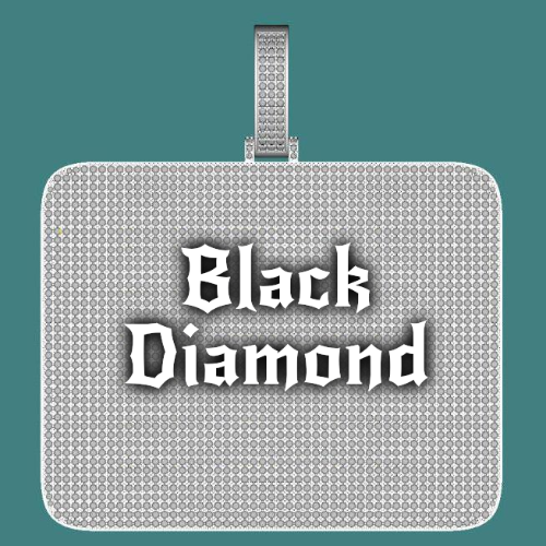 CUSTOM LETTER NECKLACE 3D BIG SQUARE