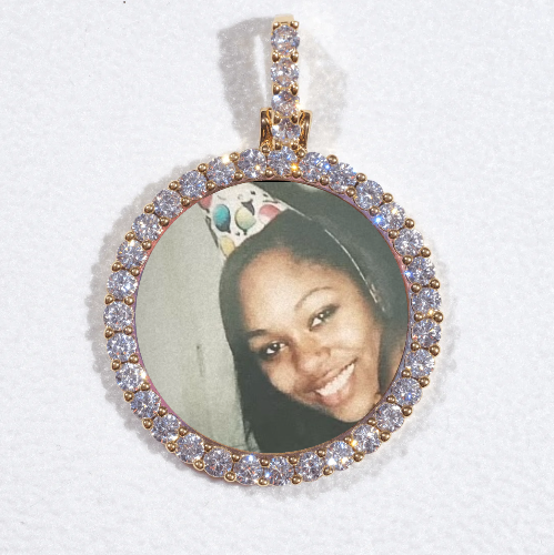 3D CIRCLE CUSTOM PICTURE PENDANT SMALL SIZE