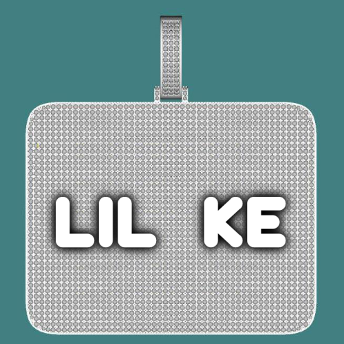 CUSTOM LETTER NECKLACE 3D BIG SQUARE