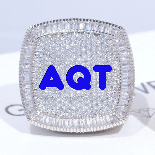 CUSTOM LETTER 3D ICED RING