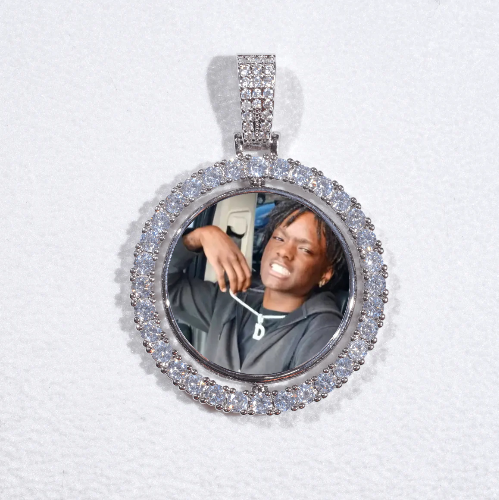 3D Spinning 2-Faced Custom Picture Pendant