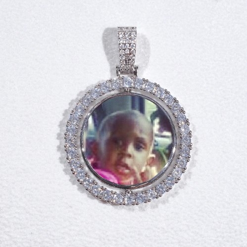 3D Spinning 2-Faced Custom Picture Pendant