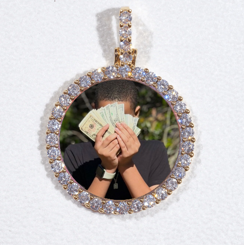 3D CIRCLE CUSTOM PICTURE PENDANT SMALL SIZE