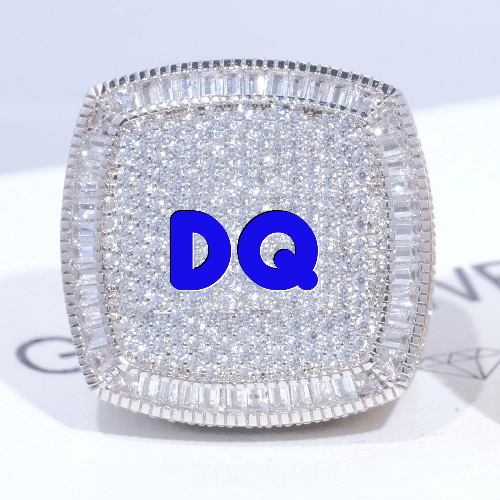 CUSTOM LETTER 3D ICED RING