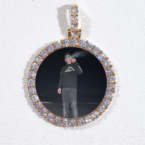 3D CIRCLE CUSTOM PICTURE PENDANT SMALL SIZE