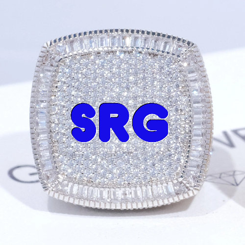 CUSTOM LETTER 3D ICED RING