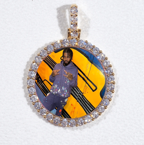 3D CIRCLE CUSTOM PICTURE PENDANT SMALL SIZE