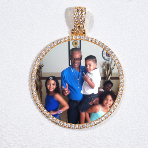 MEDIUM 3D CIRCLE CUSTOM PICTURE PENDANT