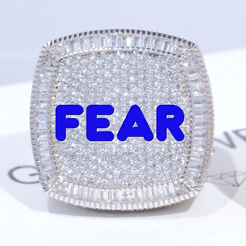 CUSTOM LETTER 3D ICED RING