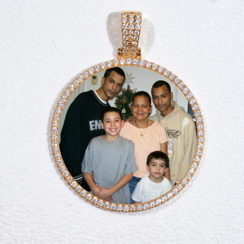 MEDIUM 3D CIRCLE CUSTOM PICTURE PENDANT