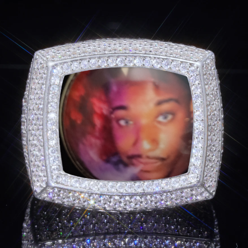 3D CUSTOM PICTURE ICED RING