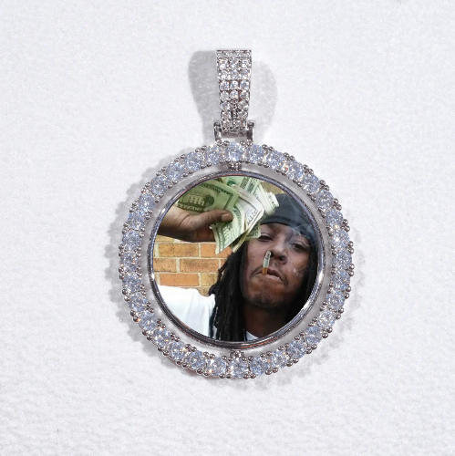 3D Spinning 2-Faced Custom Picture Pendant