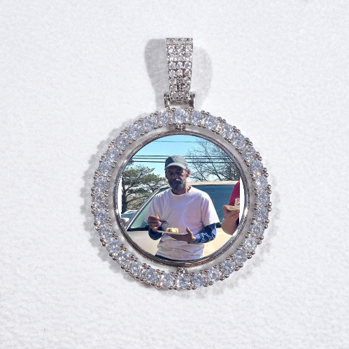 3D Spinning 2-Faced Custom Picture Pendant