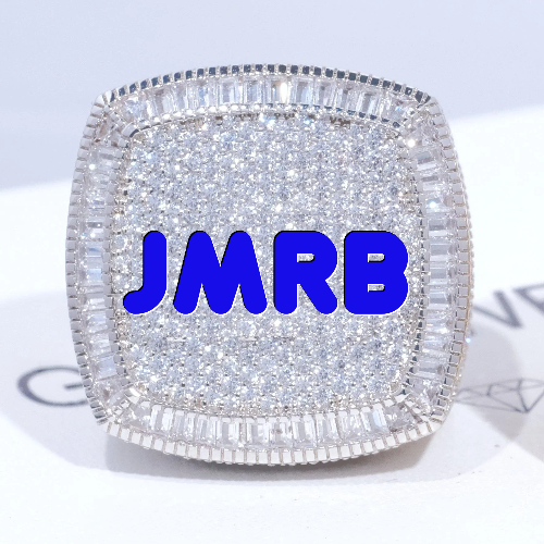 CUSTOM LETTER 3D ICED RING