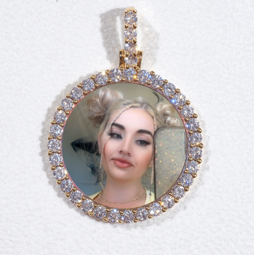3D CIRCLE CUSTOM PICTURE PENDANT SMALL SIZE