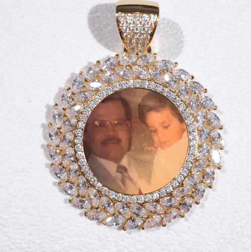 Large 3D Wheat Ear Custom Picture Pendant