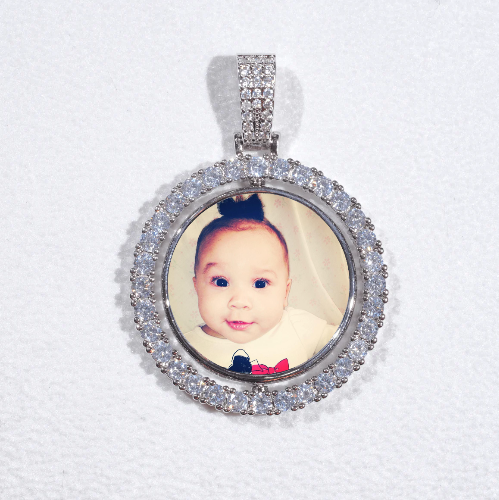3D Spinning 2-Faced Custom Picture Pendant