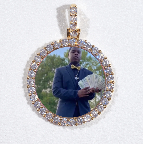 3D CIRCLE CUSTOM PICTURE PENDANT SMALL SIZE