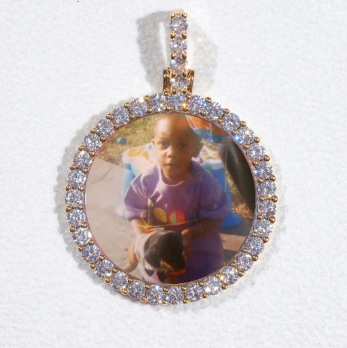 3D CIRCLE CUSTOM PICTURE PENDANT SMALL SIZE