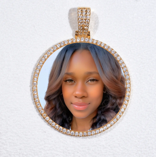 MEDIUM 3D CIRCLE CUSTOM PICTURE PENDANT