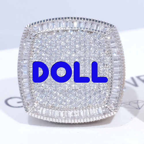 CUSTOM LETTER 3D ICED RING