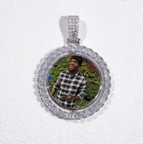 3D Spinning 2-Faced Custom Picture Pendant