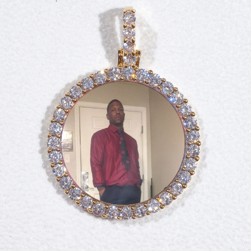3D CIRCLE CUSTOM PICTURE PENDANT SMALL SIZE