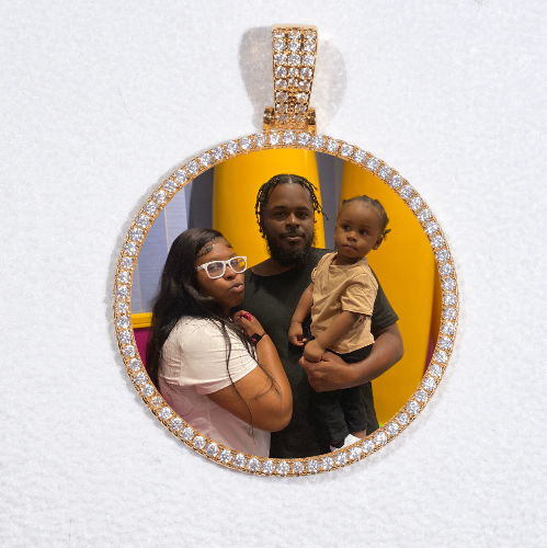 MEDIUM 3D CIRCLE CUSTOM PICTURE PENDANT