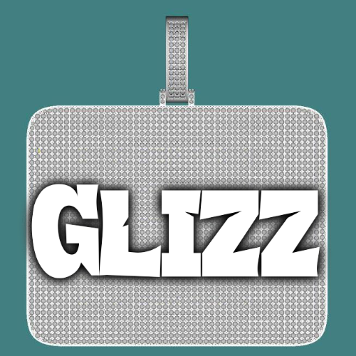 CUSTOM LETTER NECKLACE 3D BIG SQUARE
