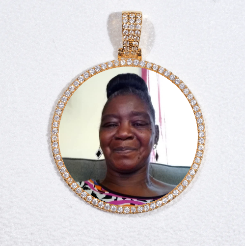 MEDIUM 3D CIRCLE CUSTOM PICTURE PENDANT