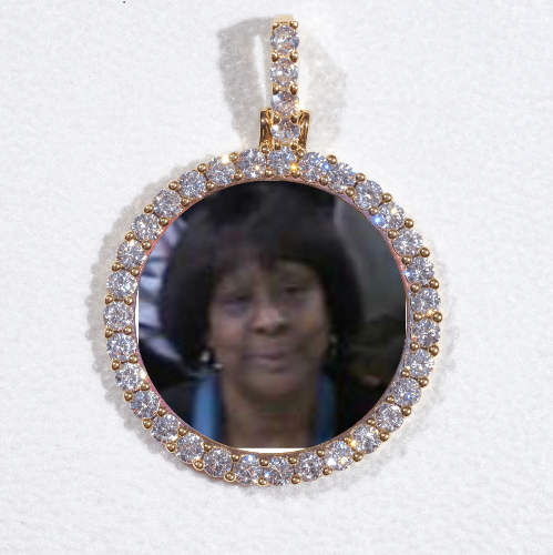 3D CIRCLE CUSTOM PICTURE PENDANT SMALL SIZE