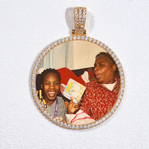 MEDIUM 3D CIRCLE CUSTOM PICTURE PENDANT
