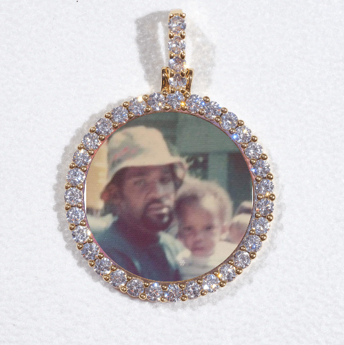 3D CIRCLE CUSTOM PICTURE PENDANT SMALL SIZE