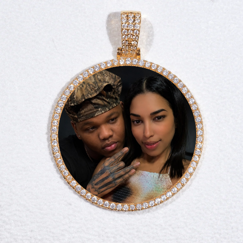 MEDIUM 3D CIRCLE CUSTOM PICTURE PENDANT