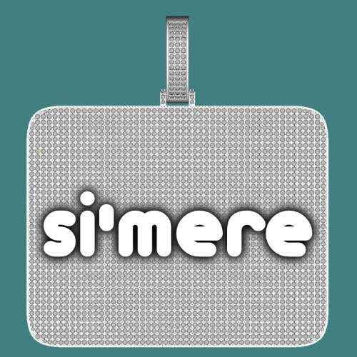CUSTOM LETTER NECKLACE 3D BIG SQUARE