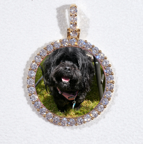 3D CIRCLE CUSTOM PICTURE PENDANT SMALL SIZE