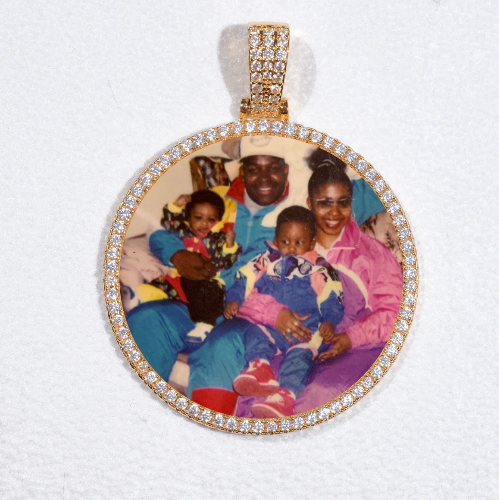MEDIUM 3D CIRCLE CUSTOM PICTURE PENDANT