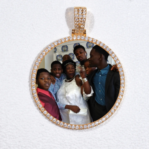 MEDIUM 3D CIRCLE CUSTOM PICTURE PENDANT
