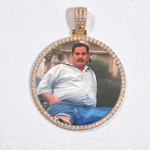 MEDIUM 3D CIRCLE CUSTOM PICTURE PENDANT