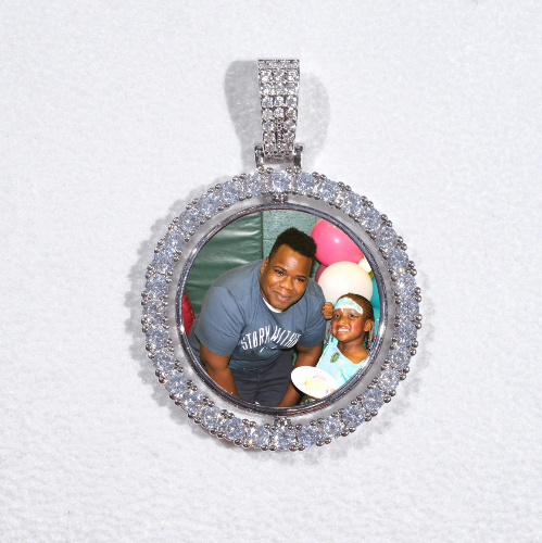 3D Spinning 2-Faced Custom Picture Pendant