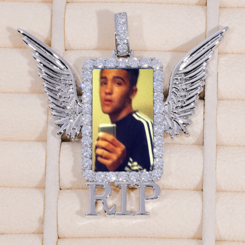 RIP WING 3D CUSTOM PICTURE PENDANT