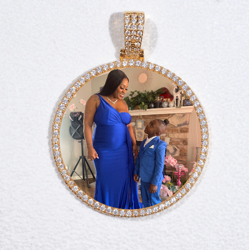 MEDIUM 3D CIRCLE CUSTOM PICTURE PENDANT