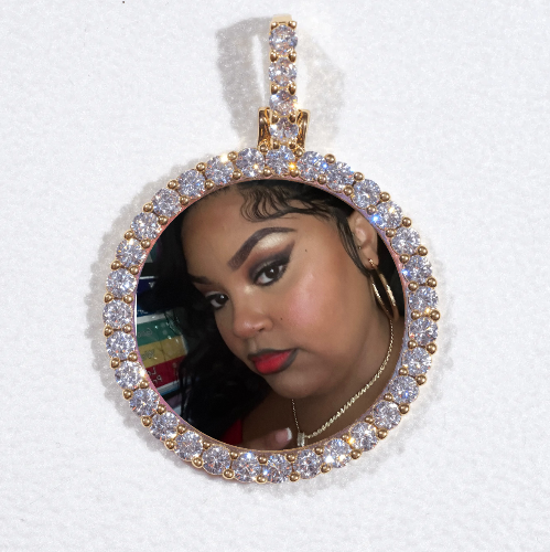 3D CIRCLE CUSTOM PICTURE PENDANT SMALL SIZE