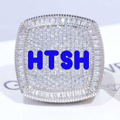 CUSTOM LETTER 3D ICED RING