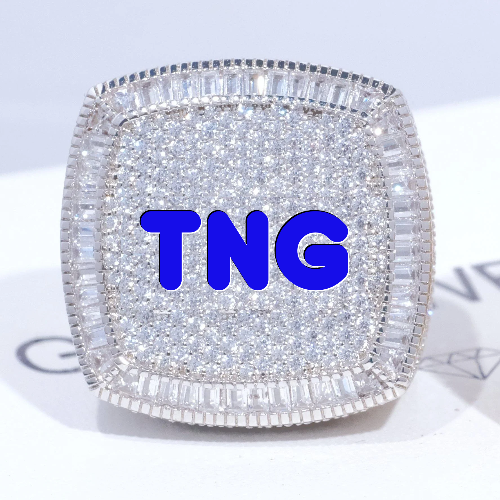 CUSTOM LETTER 3D ICED RING