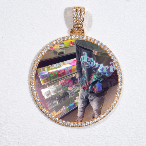 MEDIUM 3D CIRCLE CUSTOM PICTURE PENDANT