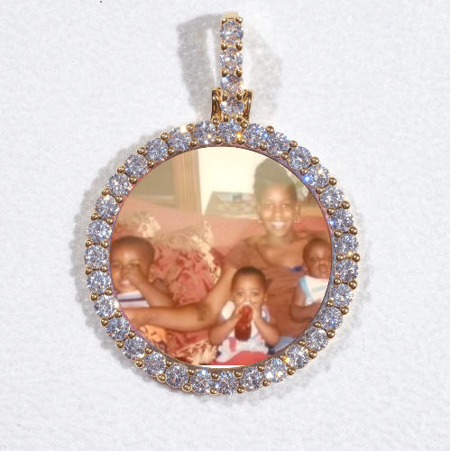 3D CIRCLE CUSTOM PICTURE PENDANT SMALL SIZE