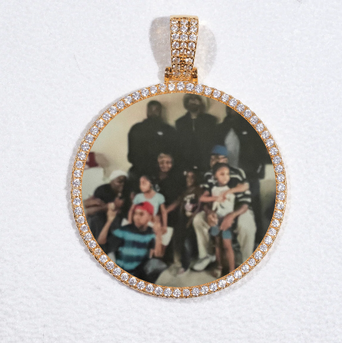 MEDIUM 3D CIRCLE CUSTOM PICTURE PENDANT