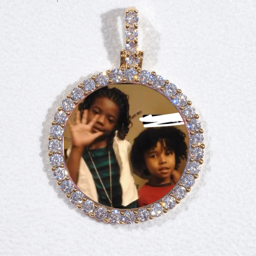 3D CIRCLE CUSTOM PICTURE PENDANT SMALL SIZE